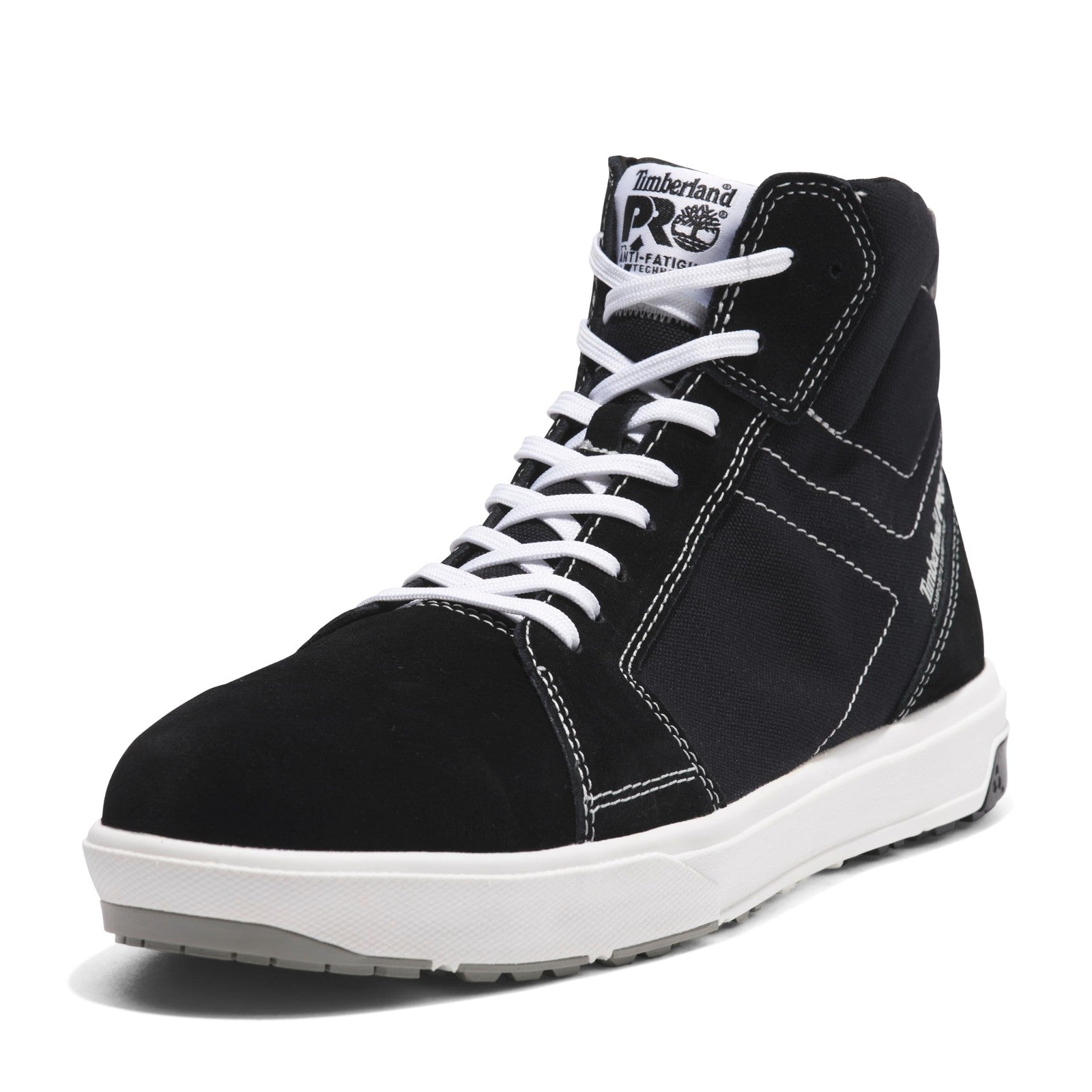 Timberland PRO Men's Berkley Hi Shoes Composite Safety Toe Black/White 10.5W