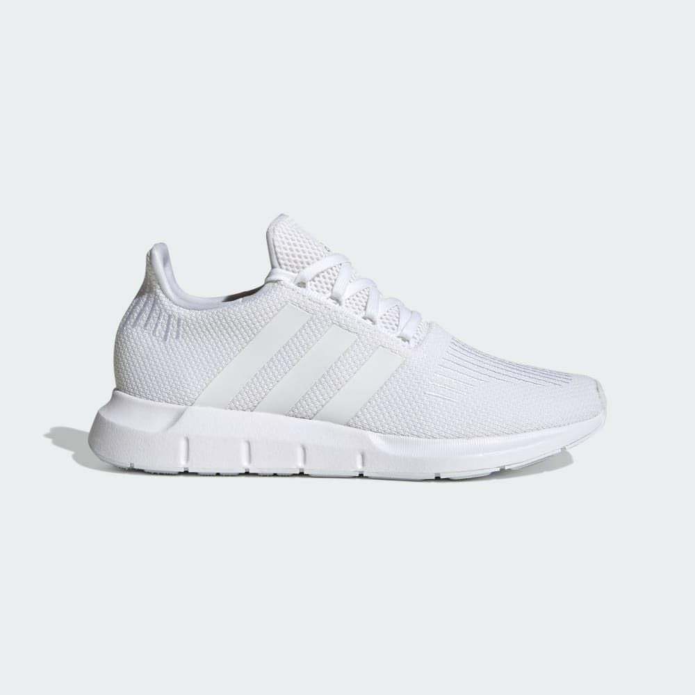adidas Womens Swift Run White/White/Gold Metallic 8