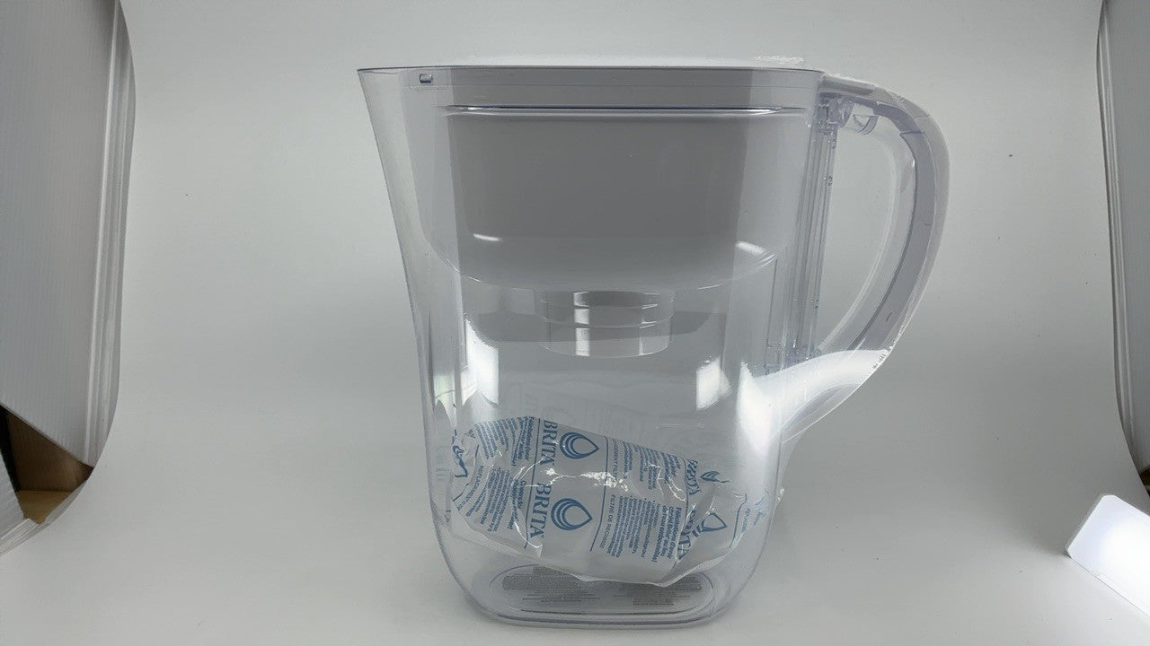 Brita 6-Cup Water Filter Pitcher, BPA Free, White, 1 Standard Filter