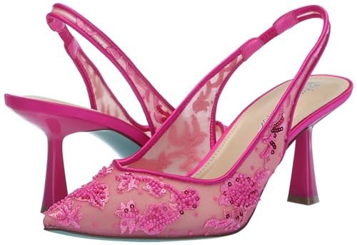Betsey Johnson Women's Nikki Pump, Fuchsia, 8