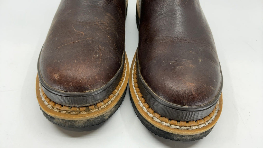 Georgia Giant Steel Toe Pull-On Work Boots, Soggy Brown, Size 9.5(M)