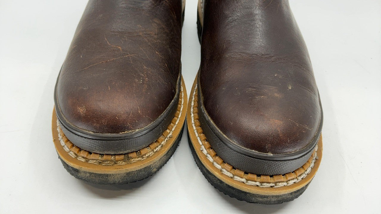 Georgia Giant Steel Toe Pull-On Work Boots, Soggy Brown, Size 9.5(M)