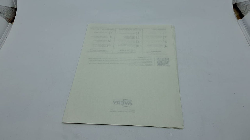 Avery 8.5x11 Glossy Clear Sticker Paper, 7 Sheets, Permanent Adhesive