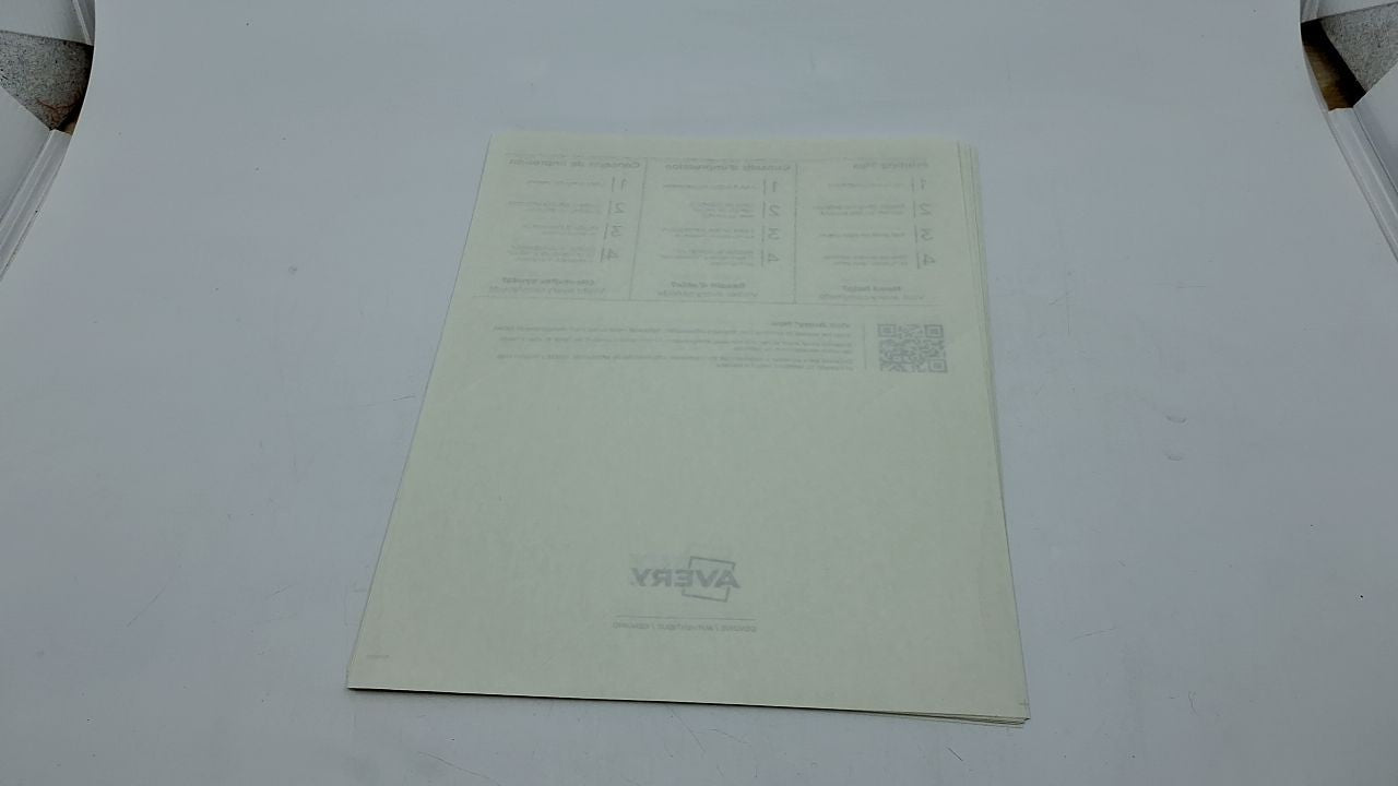 Avery 8.5x11 Glossy Clear Sticker Paper, 7 Sheets, Permanent Adhesive