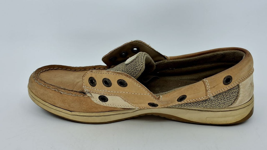 Sperry Women's Songfish 3-Eye Boat Shoe, Linen Multi, 8