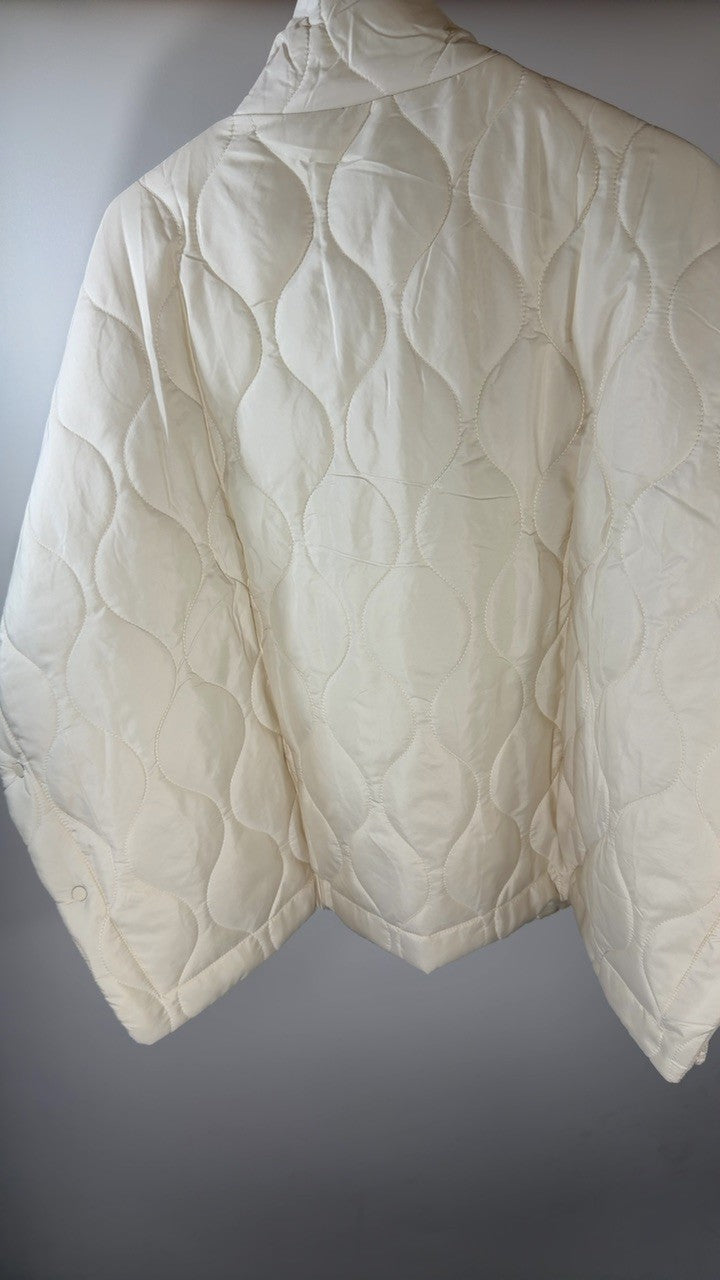 Quilted Puffer Poncho