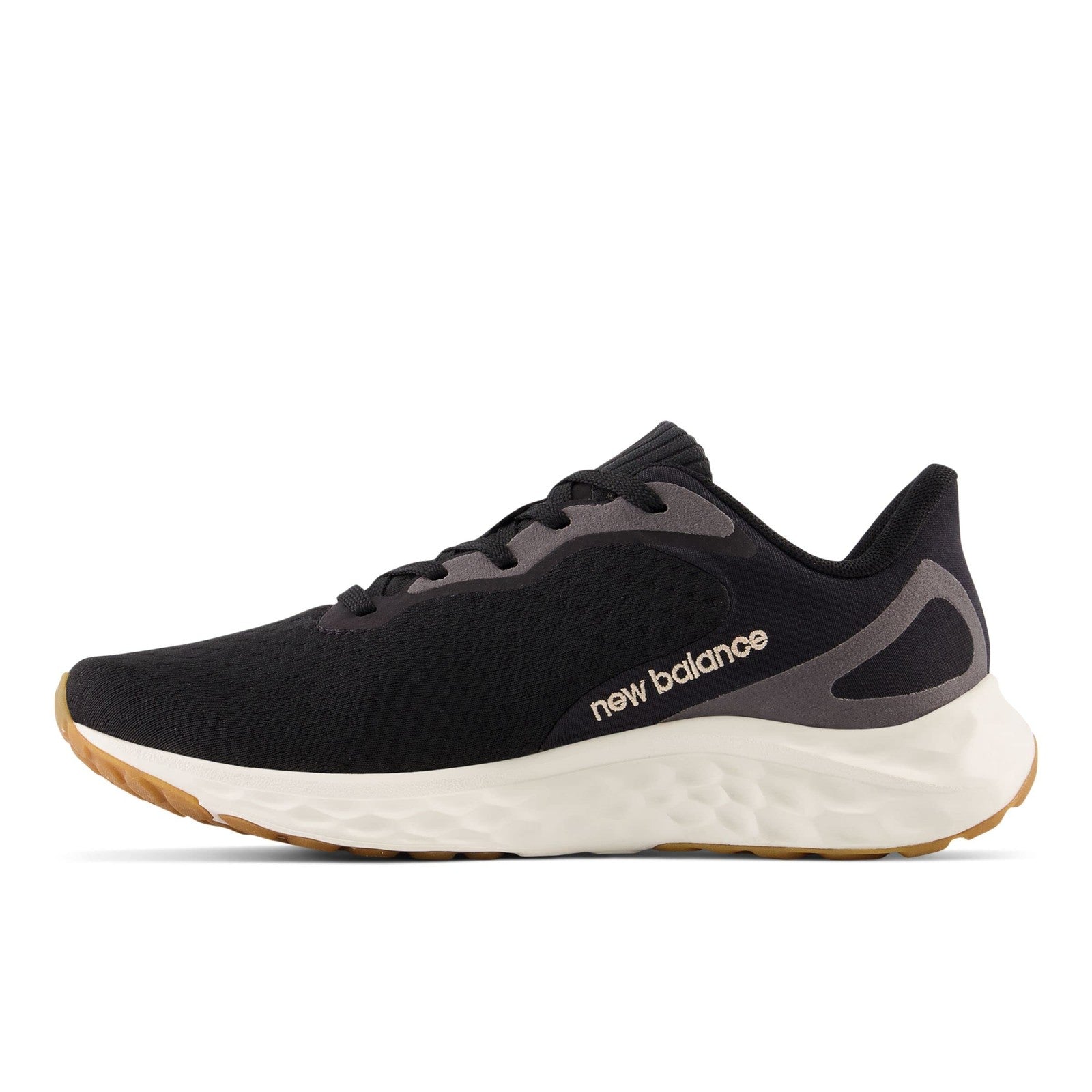 New Balance Women's Fresh Foam Arishi V4 Running Shoe, Black/Gold, Size 10