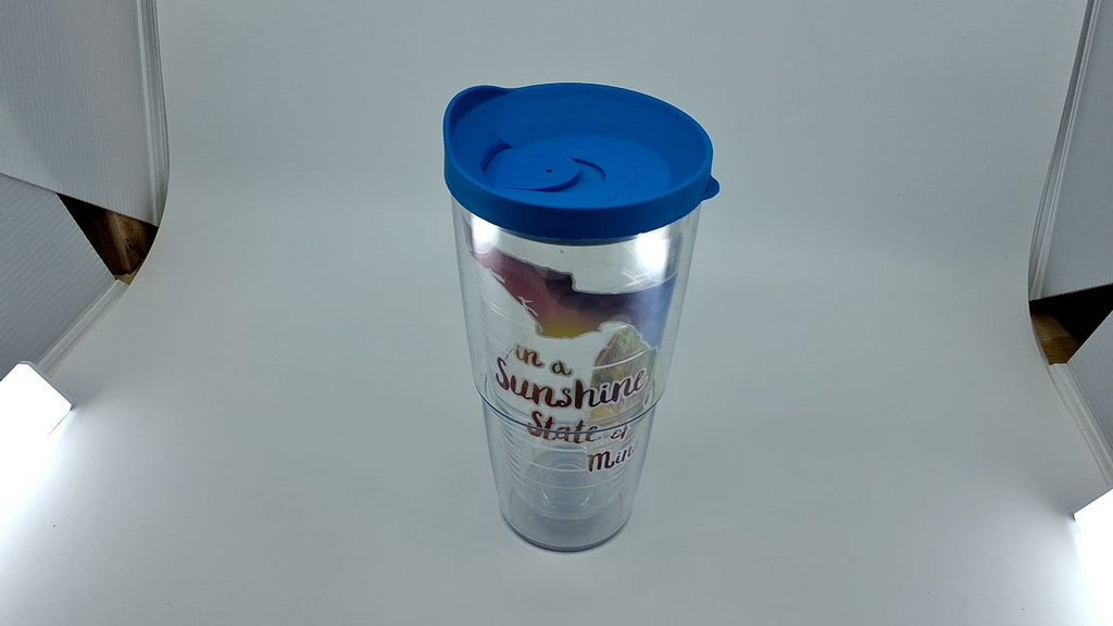 Tervis 24oz Insulated Tumbler - Florida Sunshine State, Clear & Turquoise