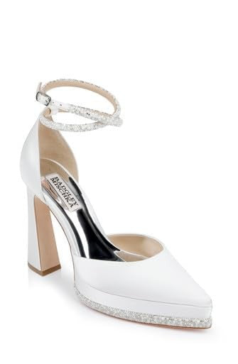 Badgley Mischka Women's Elaina Pump, Soft White, 7.5