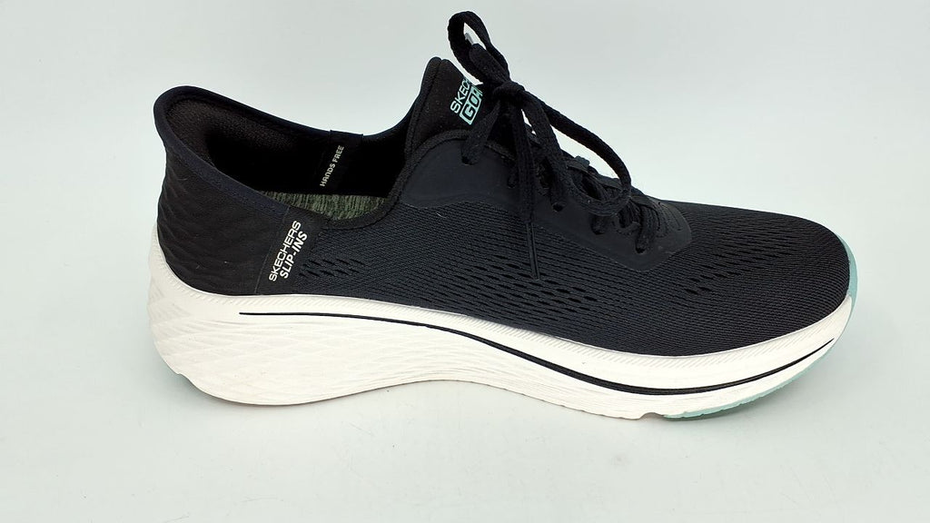 Skechers Women's Slip-Ins, Max Cushioning Elite 2.0, Black/Blue, Size 8.5