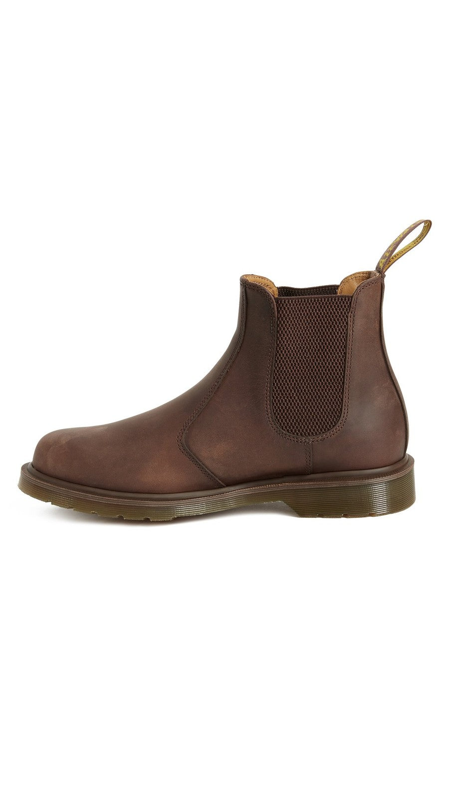 Dr. Martens 2976 Chelsea Boot, Dark Brown Crazy Horse, Unisex Size 6W/5M