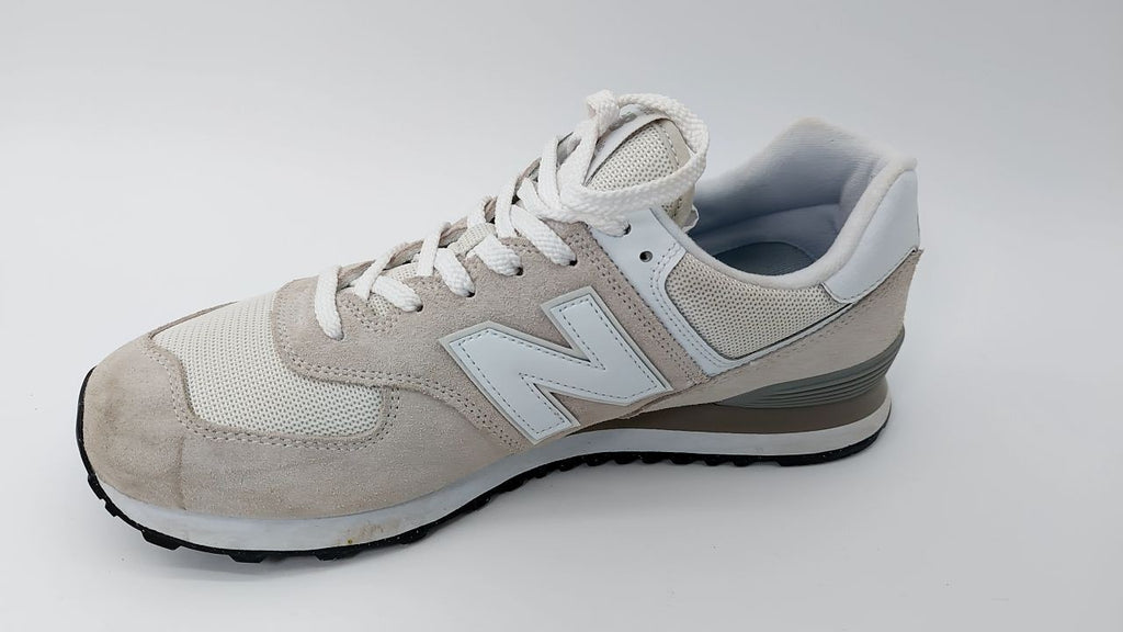 New Balance Men's 574 Core Sneaker, Nimbus Cloud/White, 12