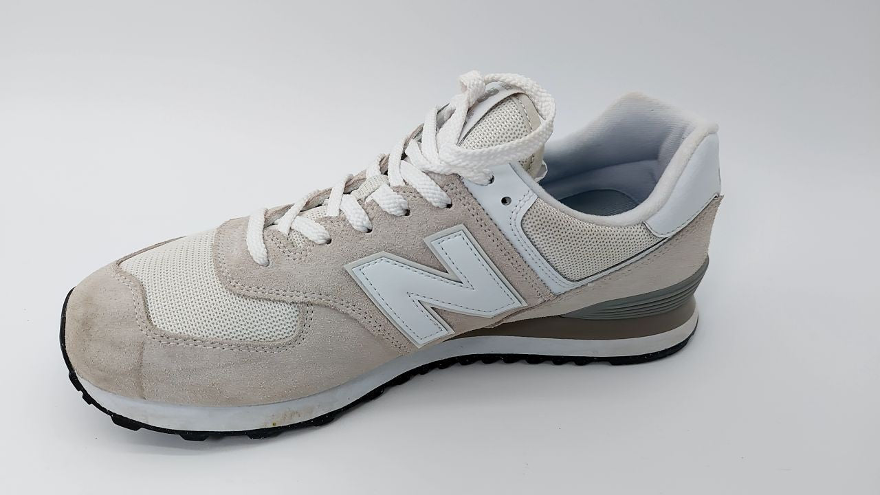 New Balance Men's 574 Core Sneaker, Nimbus Cloud/White, 12