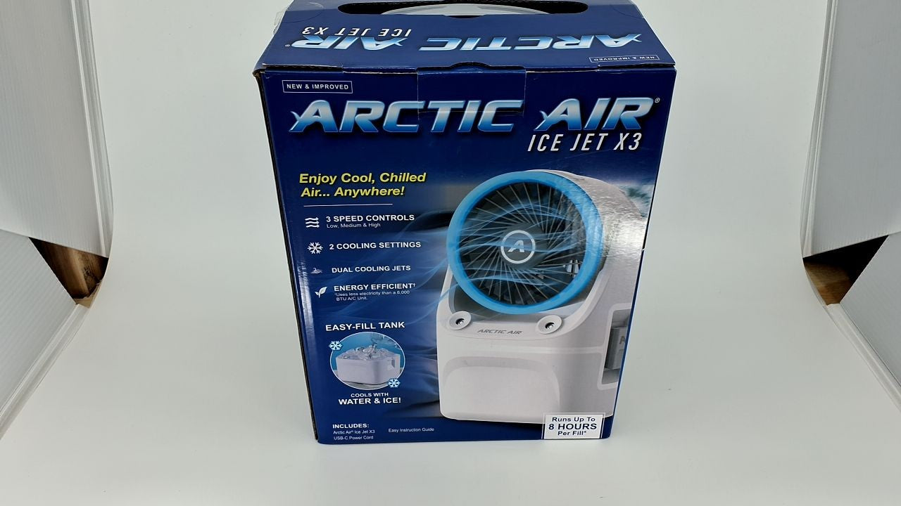 3-Speed Arctic Air Ice Jet X3 Cooler, USB-C, LED Mood Light, Travel Ready