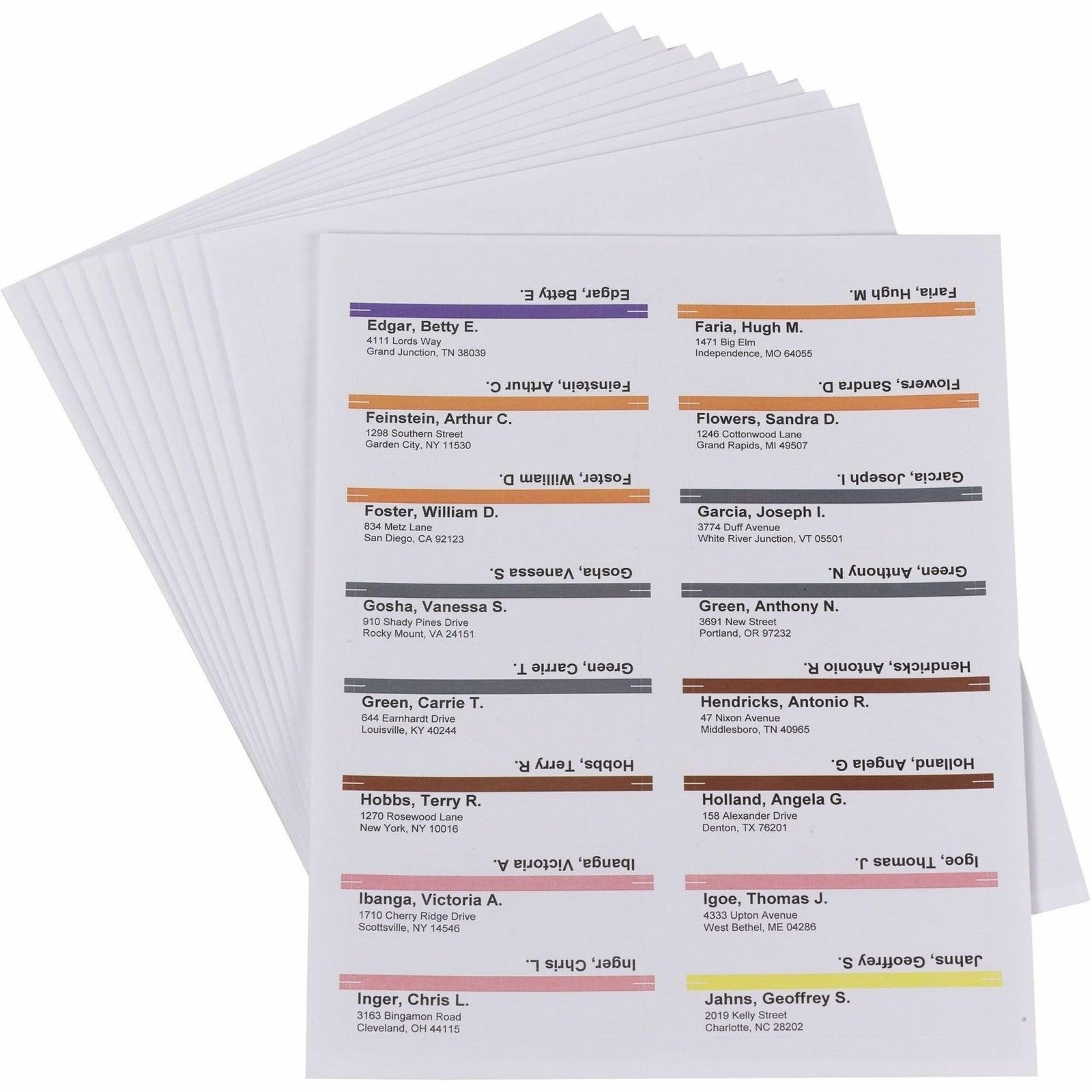 Viewables Color Labeling System Refill 3.5in x 1.25in White 160 Labels