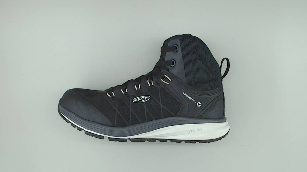 KEEN Utility Men's Vista Energy Mid Height Composite Toe Shoes, Vapor/Black,7.5W