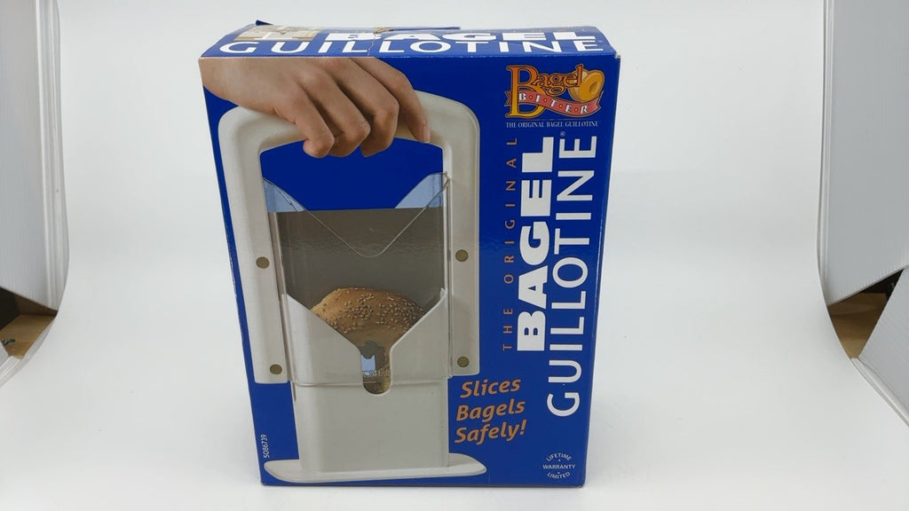 Hoan Bagel Guillotine Slicer 9.25-Inch Stainless Steel White Cutter