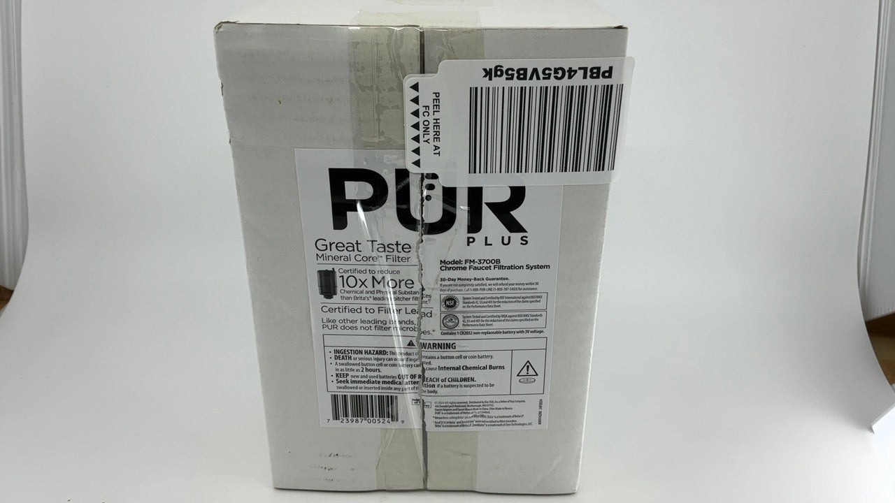 PUR PLUS Vertical Faucet Water Filter, Chrome, Easy Install, 100 Gallons