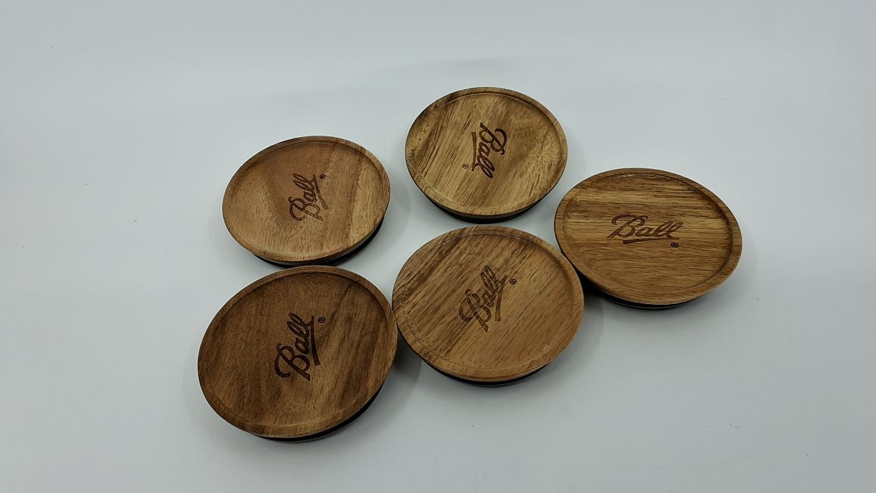Ball® Jar Lids, 5 Pack Ball Jar Wooden Storage Lids