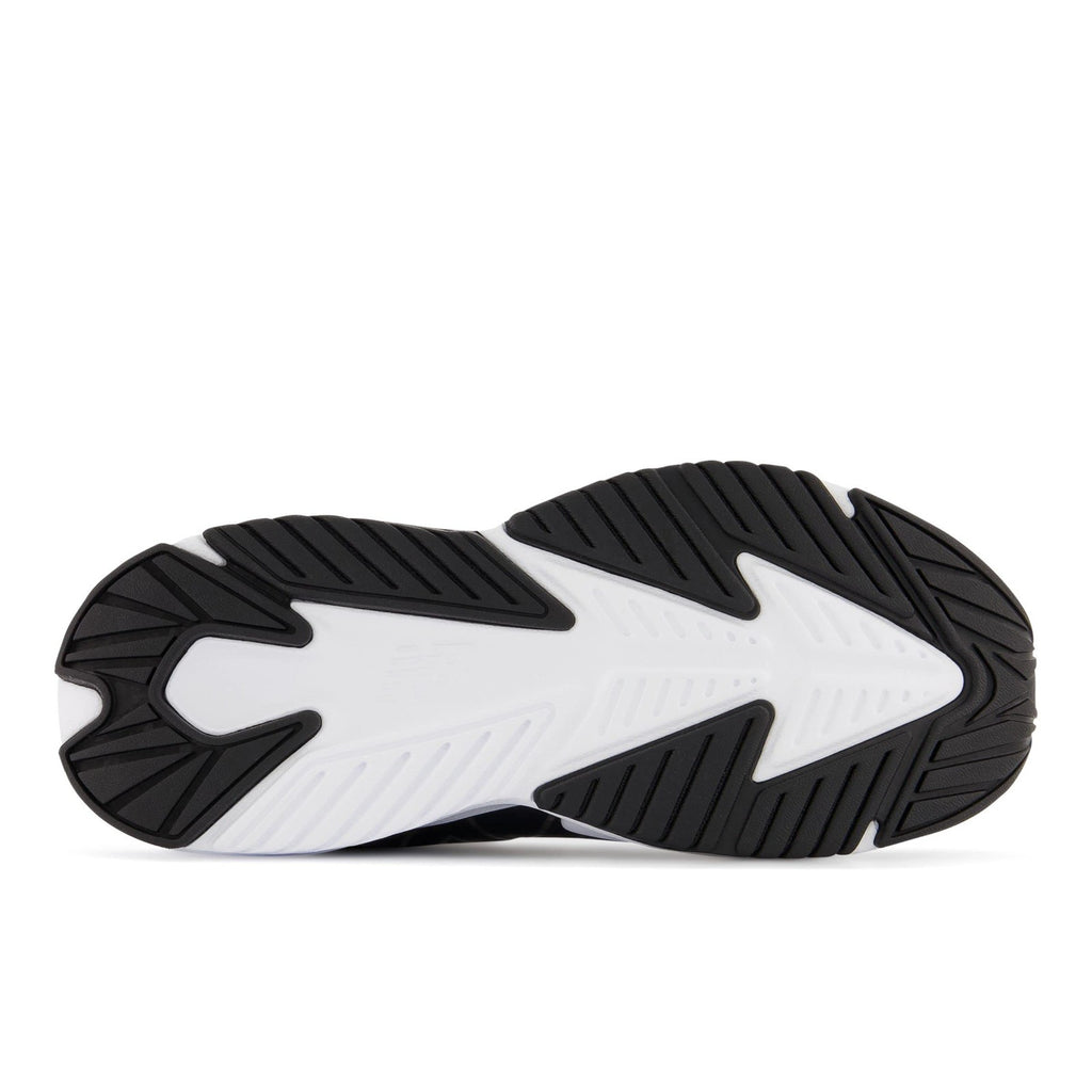 New Balance Kid's Rave Run V2 Lace-up Shoe, Black/White, 6.5 Wide Big Kid