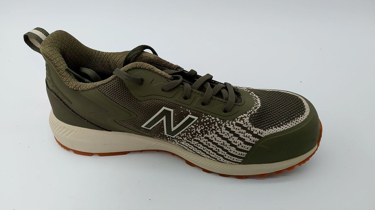 New Balance Men's Composite Toe Speedware Industrial Boot, Olive/White, 8