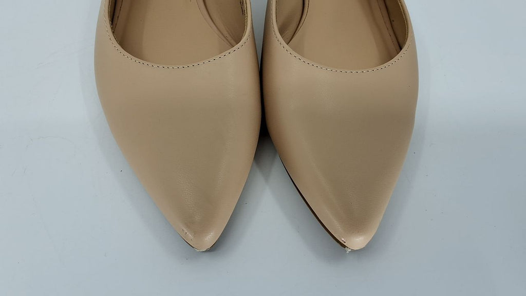 DREAM PAIRS Women’s Slingback Low Block Heels Size 8.5 Nude DWUMPU2504