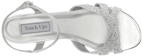 Touch Ups Women's Lena Sandal, silver, 6 W US