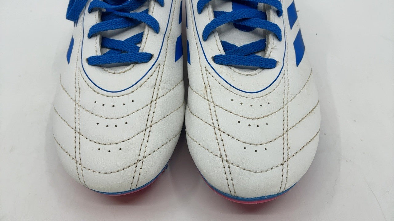 Adidas Goletto IX Soccer Shoes, Synthetic, White/Bright Royal, 6.5