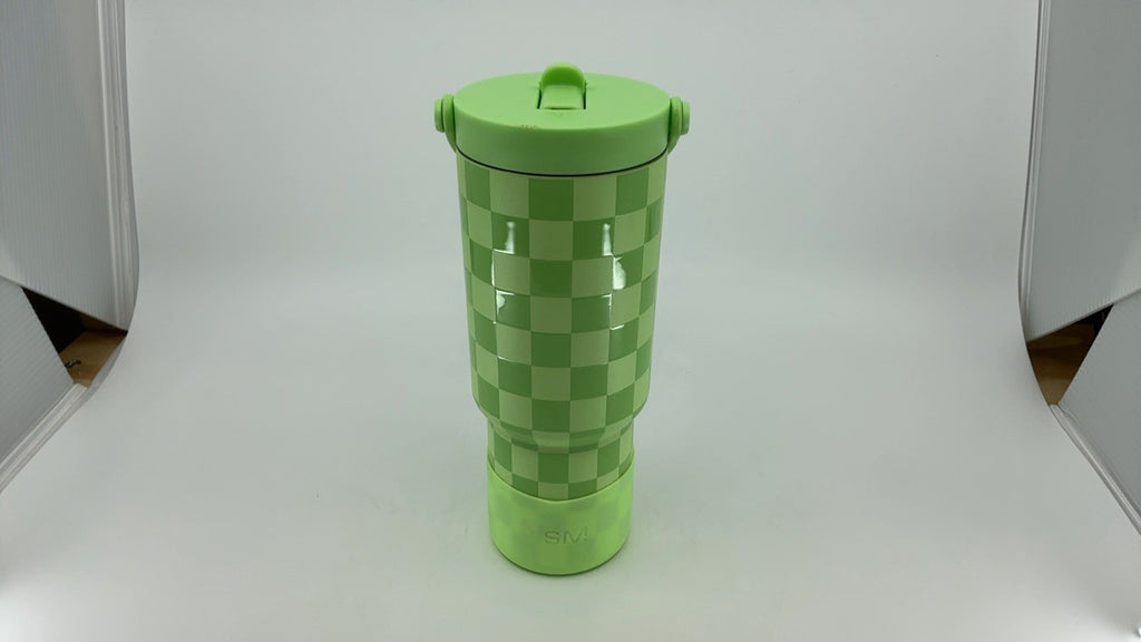 Simple Modern Trek Pivot 24oz Insulated Tumbler - Lime Checkmate