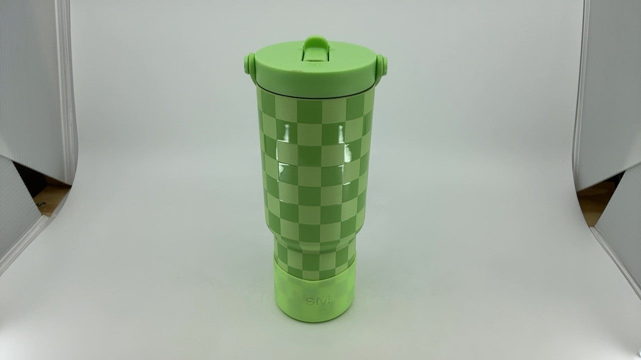 Simple Modern Trek Pivot 24oz Insulated Tumbler - Lime Checkmate