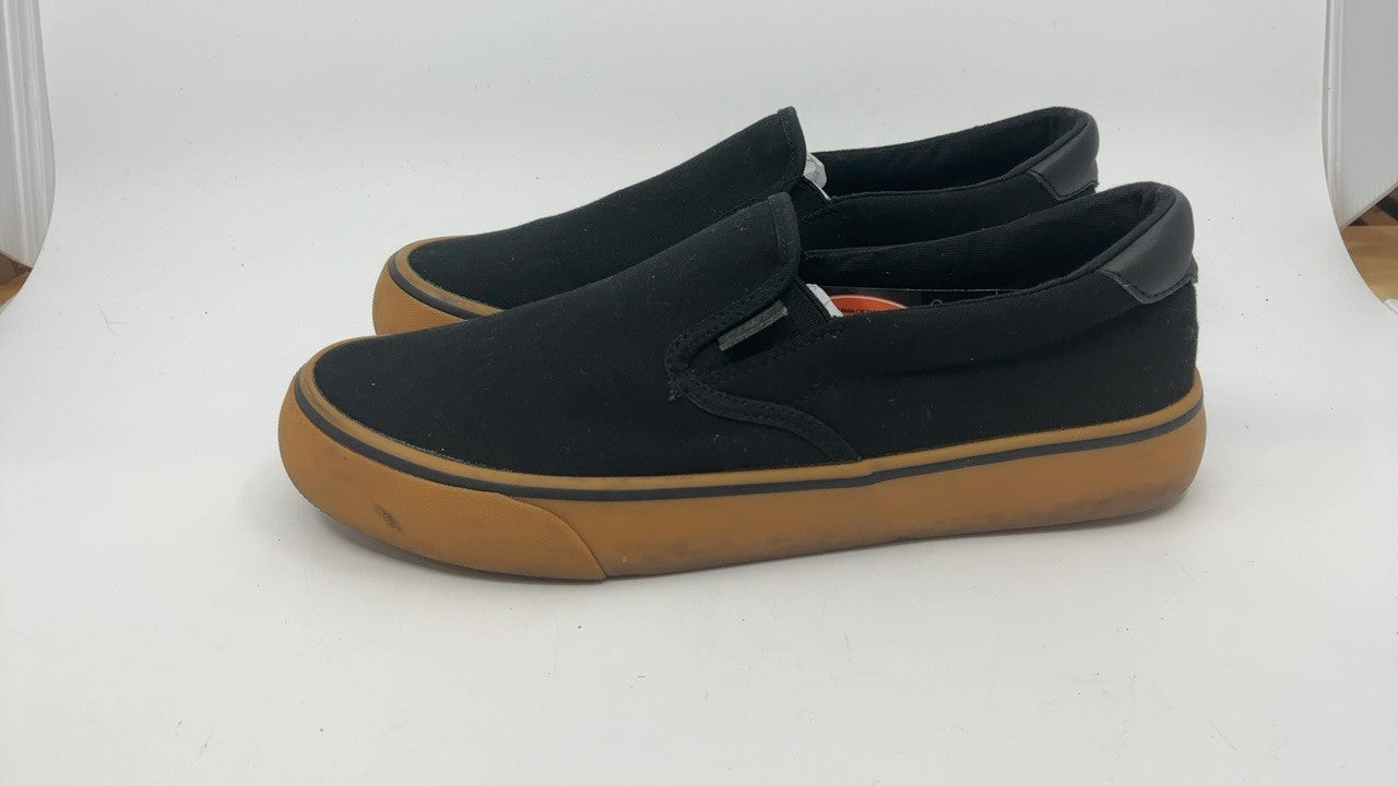 Men's Lugz Clipper Sneakers 7.5 Black/Gum Casual Slip On Shoes