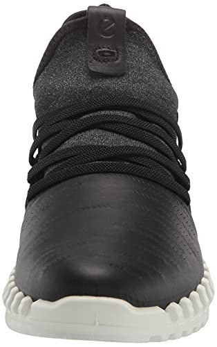 ECCO Women's ZipFlex Low Cut Boot Sneaker, Black, 9-9.5