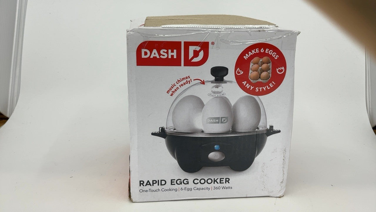 DASH 6 Egg Capacity Rapid Cooker Black for Hard Boiled & Poached