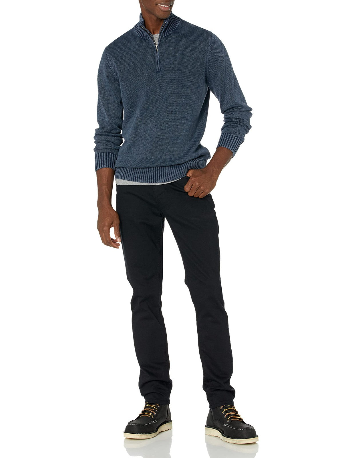 Comfort Stretch Slim-Fit Jeans for Men, Black, 32W x 36L