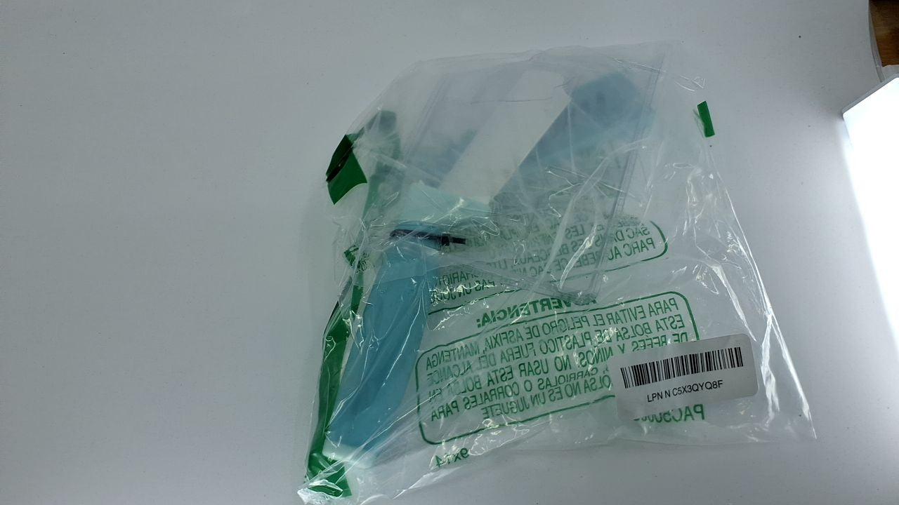 5-Inch Aqua Ceramic Santoku Knife w/ Blade Cover & Soft-Grip Handle