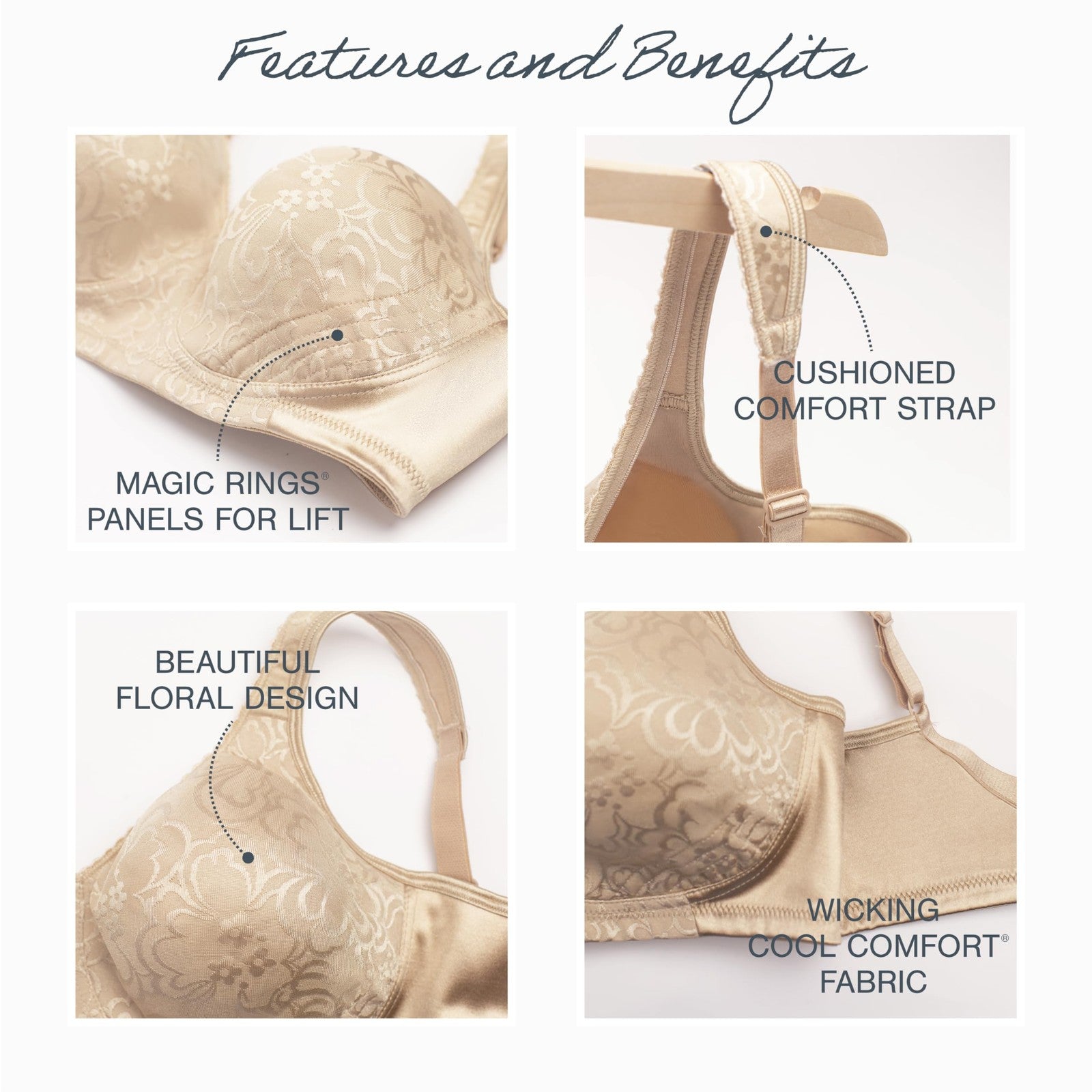 Playtex Women's 18 Hour Ultimate Lift & Support Wireless Bra US4745