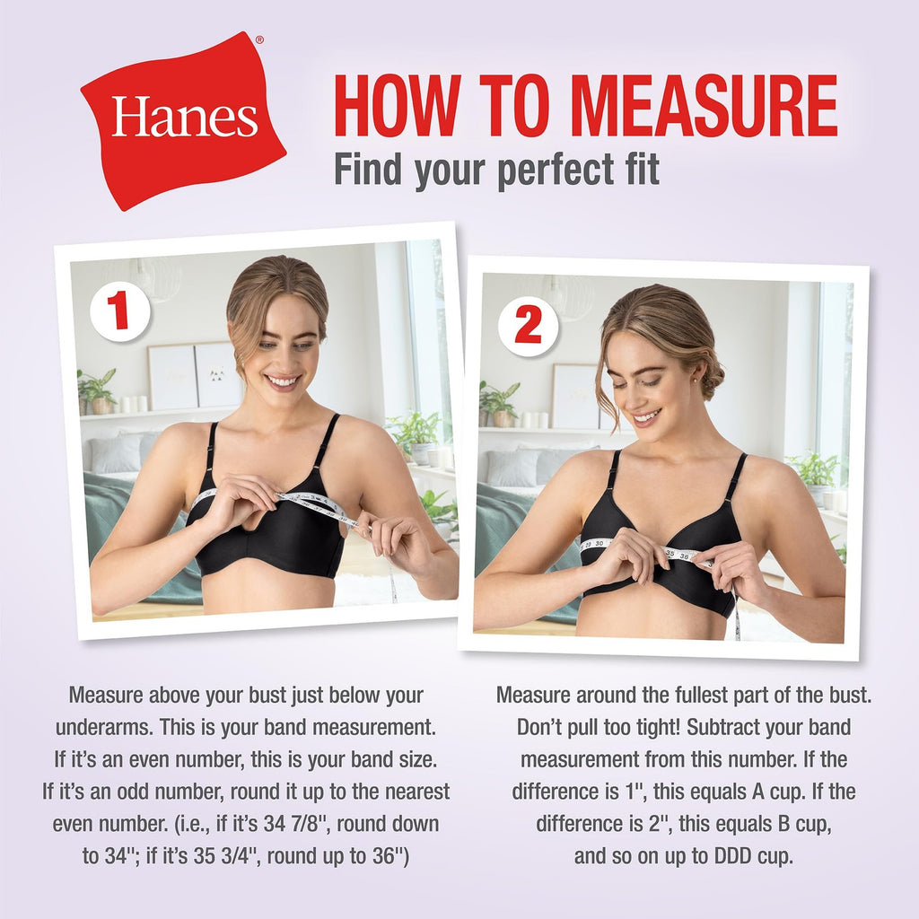 Hanes Women's SmoothTec ComfortFlex Fit Wirefree Bra MHG796