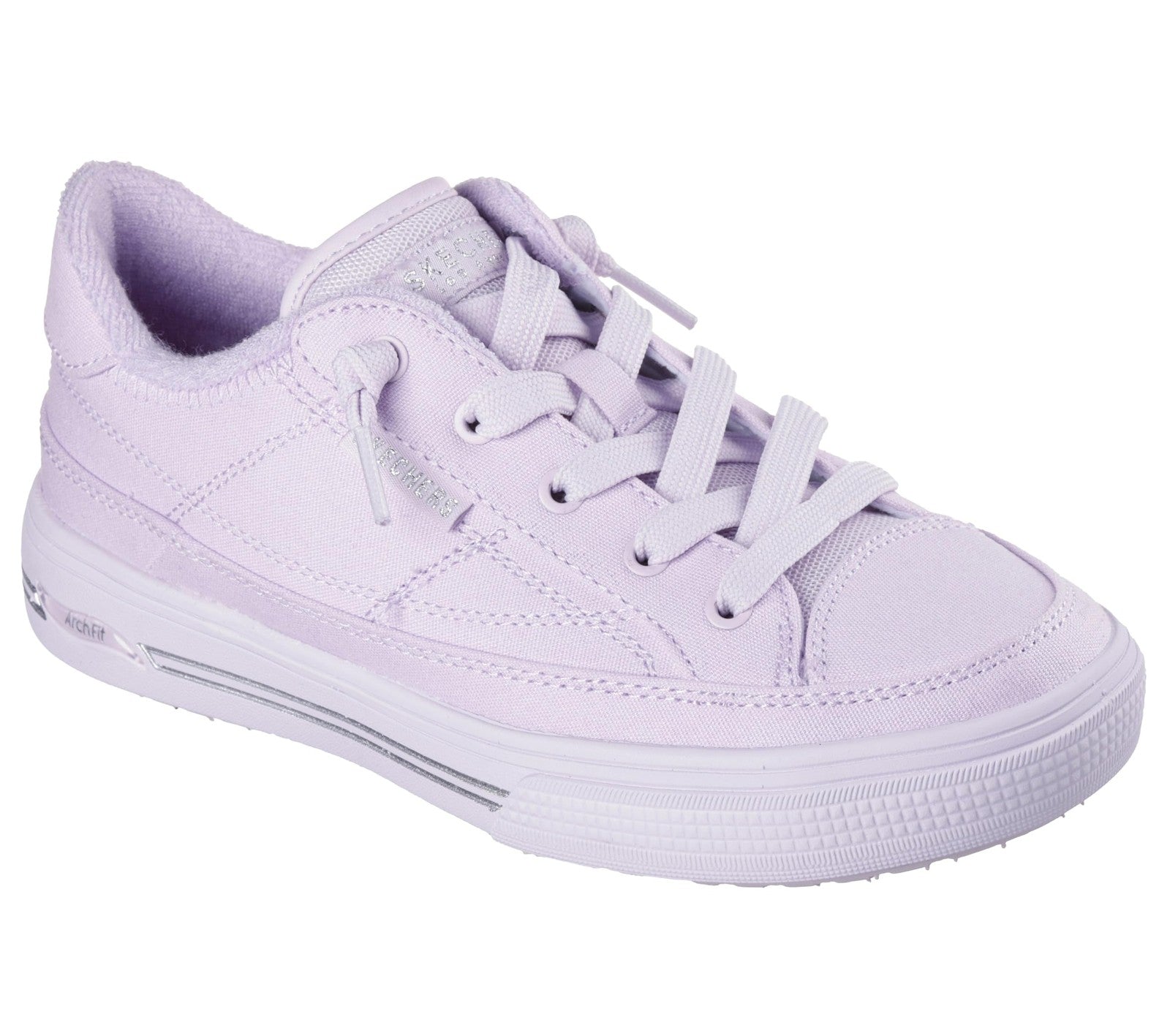 Skechers Women's Arch Fit Arcade-Meet Ya There Sneaker, Lilac, 8.5