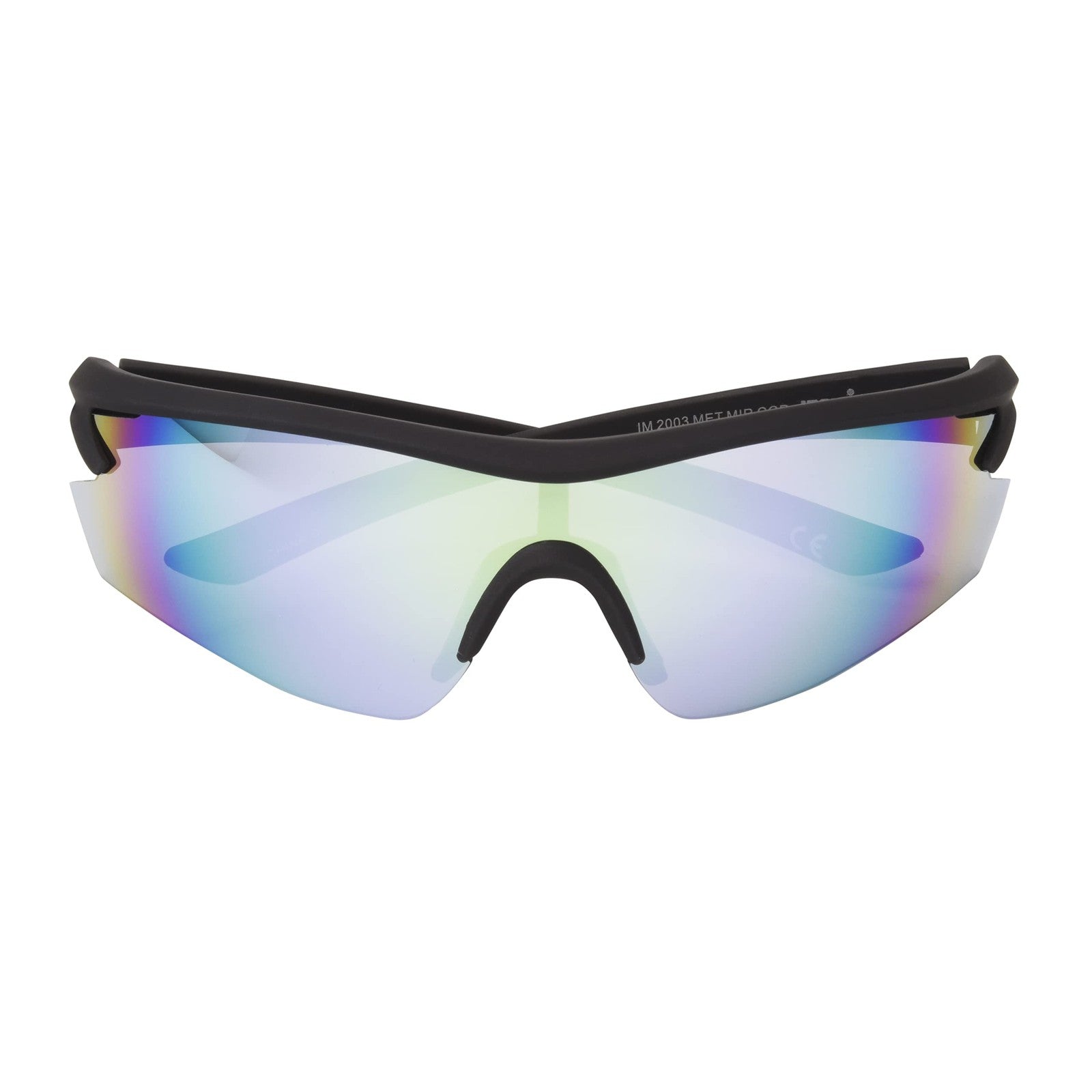 Ironman 2003 Wrap-Around Sport Sunglasses for Men, Metallic Grey, 140mm