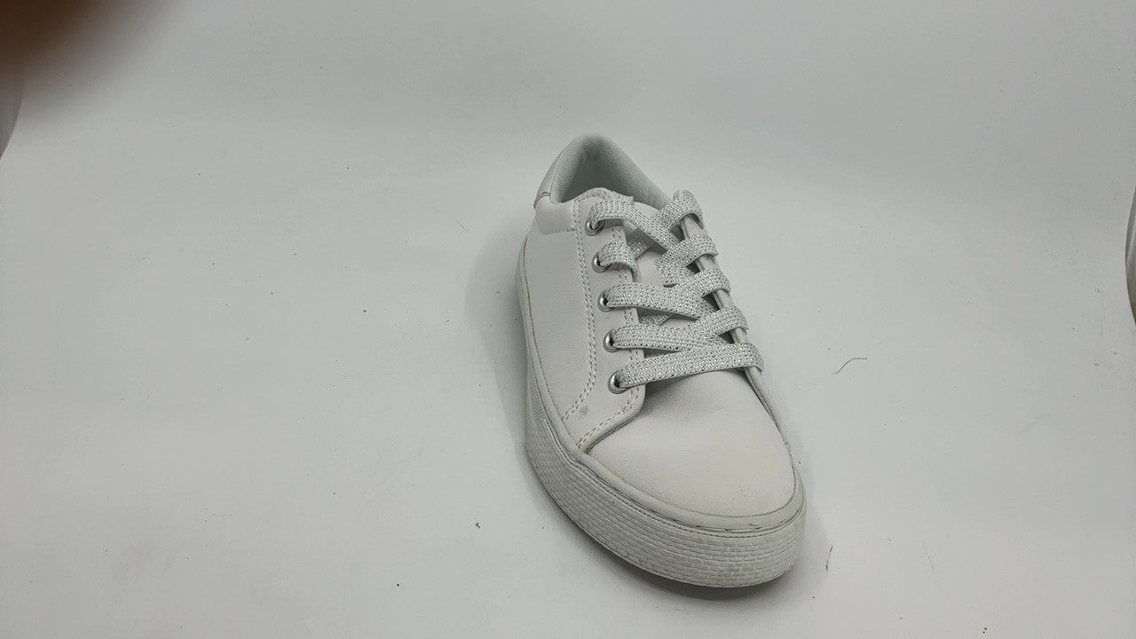 The Children's Place Girls Sneakers, White, Size 1 Big Kid, Low Top