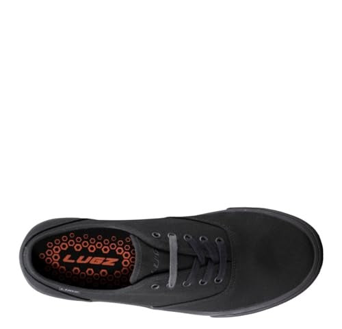 Men's Lugz Lear Classic Sneakers Black 10.5 W Lace-Up Canvas Shoes