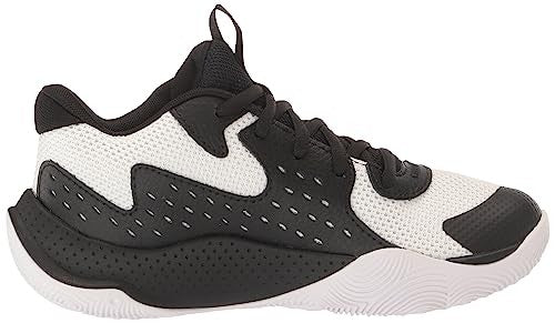 Under Armour Unisex Pre School Jet '23, (100) White/Black/Metallic Gold, 2, US