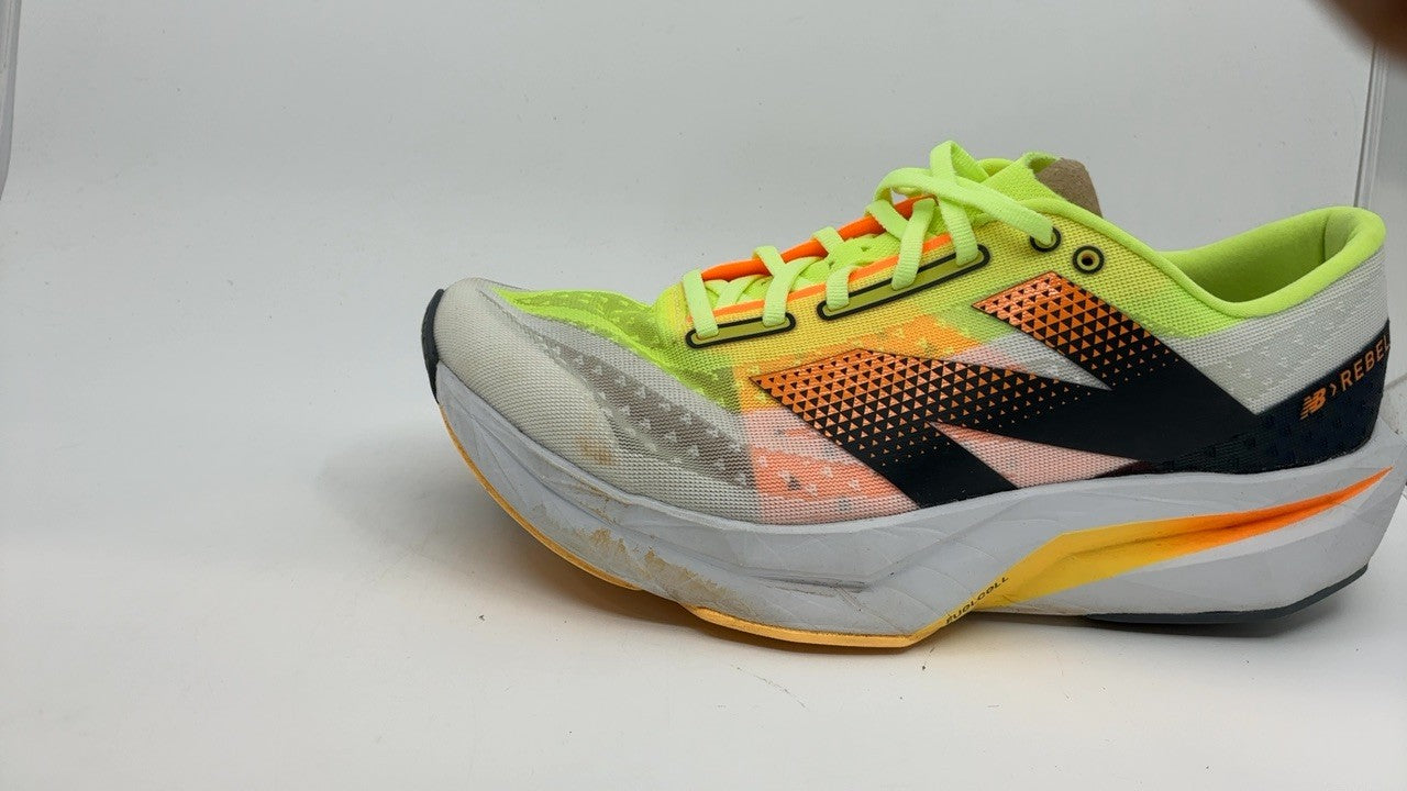 10.5 New Balance FuelCell Rebel V4 Men's Running Shoe White/Bleached Lime