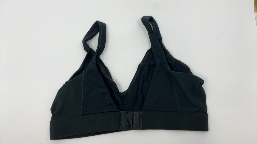 Women's Black Chafe Off Bralette, Large, Lightweight Moisture-Wicking Bra