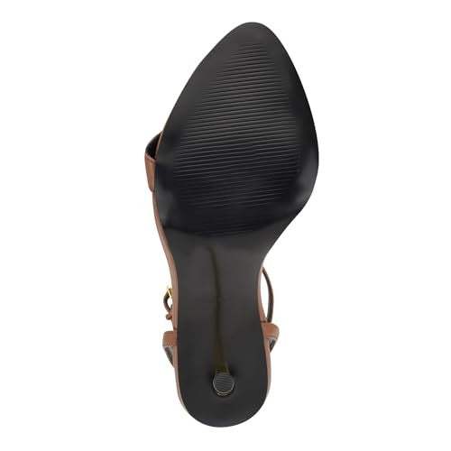 Nine West Women's Reina3 Heeled Sandal, Dark Pecan 230, 6