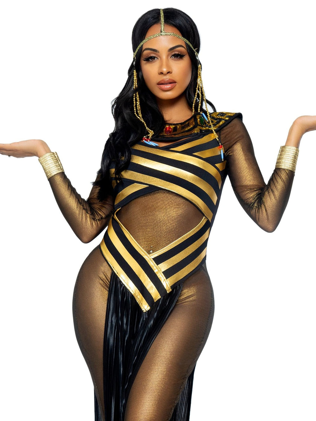 Leg Avenue Women's Costume, Gold/Black, Large