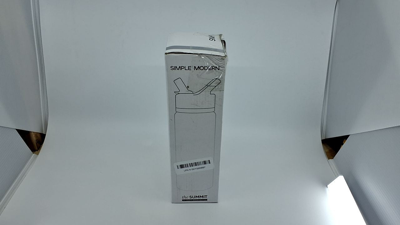 22oz Ice Gray Stainless Steel Water Bottle w/ Straw Lid - Summit Collection