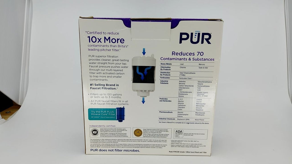 PUR Water Filter System, Horizontal, 100 Gallons, Fits Kitchen Faucets
