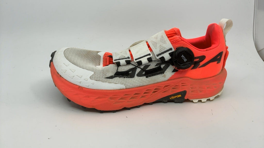 ALTRA Women's TIMP 5 BOA Trail Running Shoe, White/Coral, 7.5
