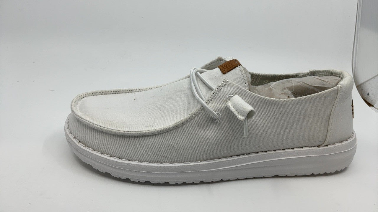HEYDUDE Women's Wendy Canvas White
